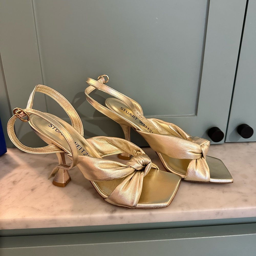 Stuart Weitzman Playa Knot Heels 100mm